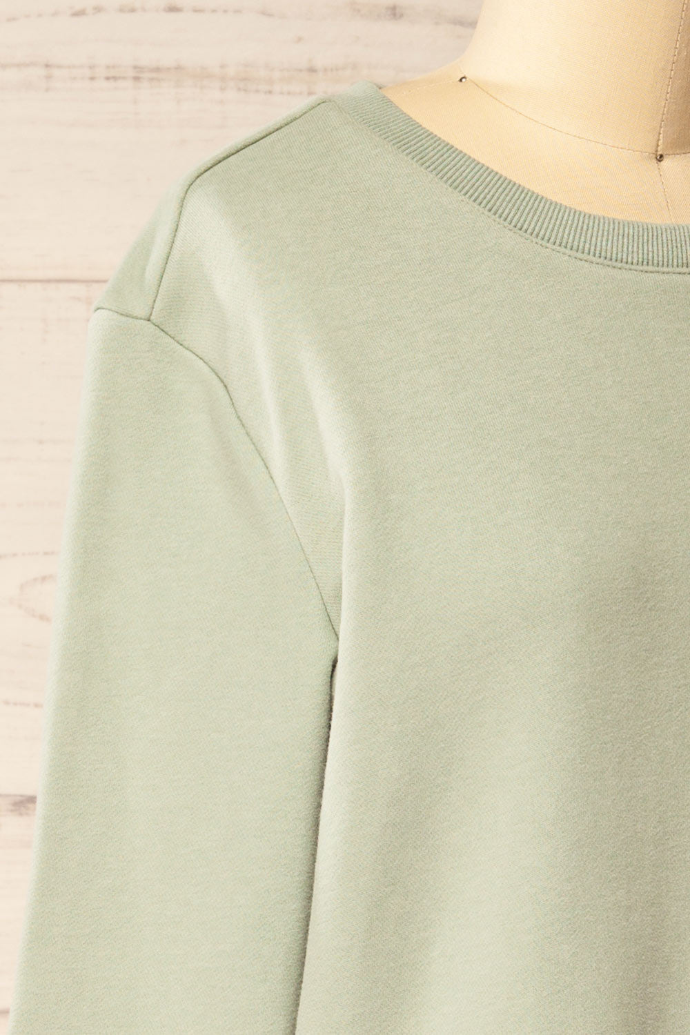 Galway Sage Exclusive La petite garçonne Embroidered Sweatshirt | La petite garçonne side