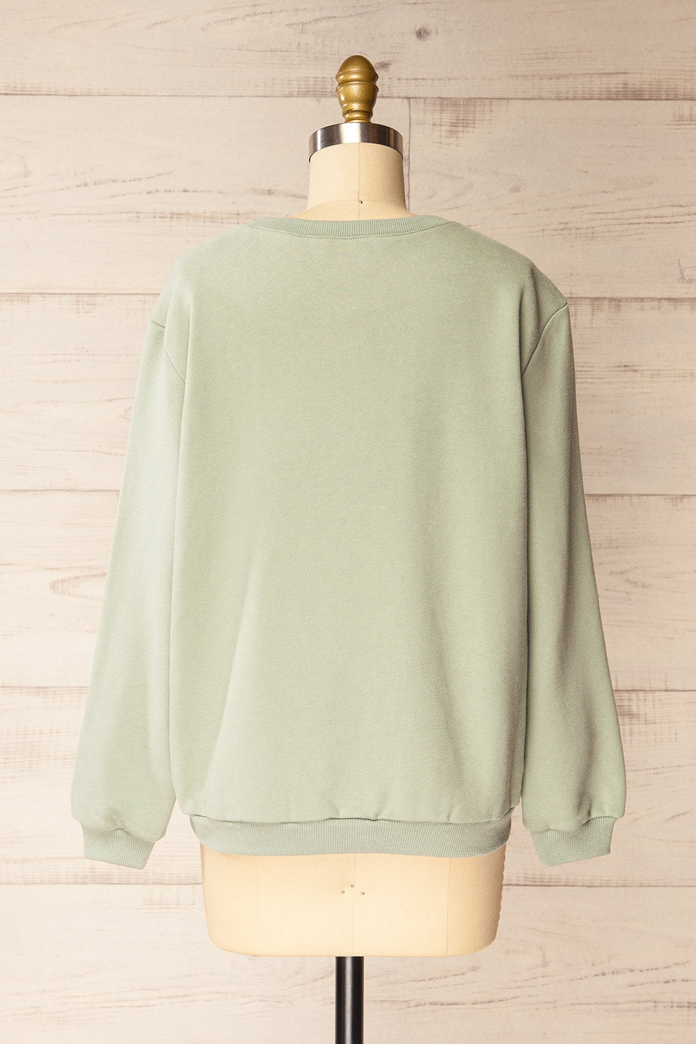 Galway Sage Exclusive La petite garçonne Embroidered Sweatshirt | La petite garçonne back view