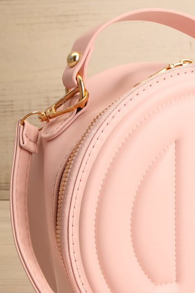 Garotte Pink Handbag w/ Removable Strap | La petite garçonne  side