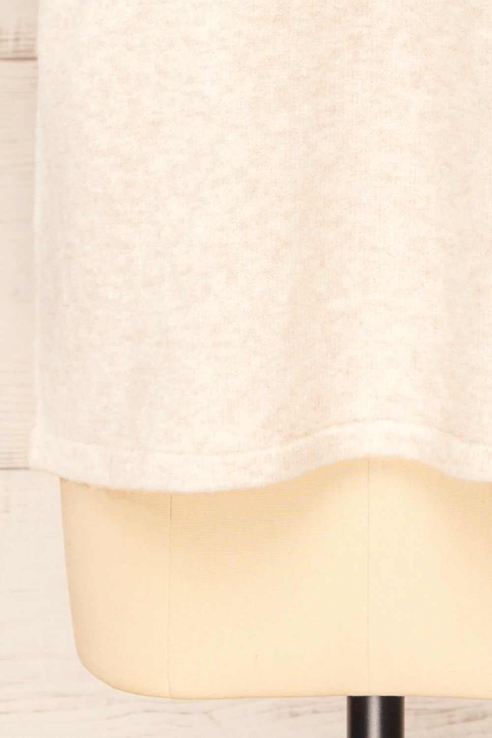 Gaspe Ivory Soft Knit T-Shirt | La petite garçonne  bottom 