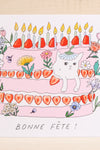Cat Cake Greeting Card | Maison garçonne french close-up