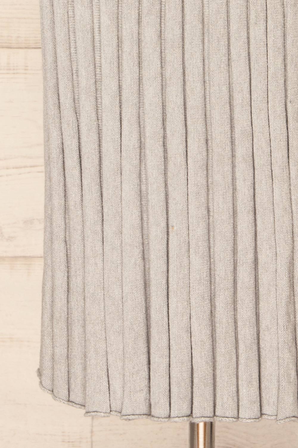 Geneina Long Grey Knitted Skirt | La petite garçonne  bottom