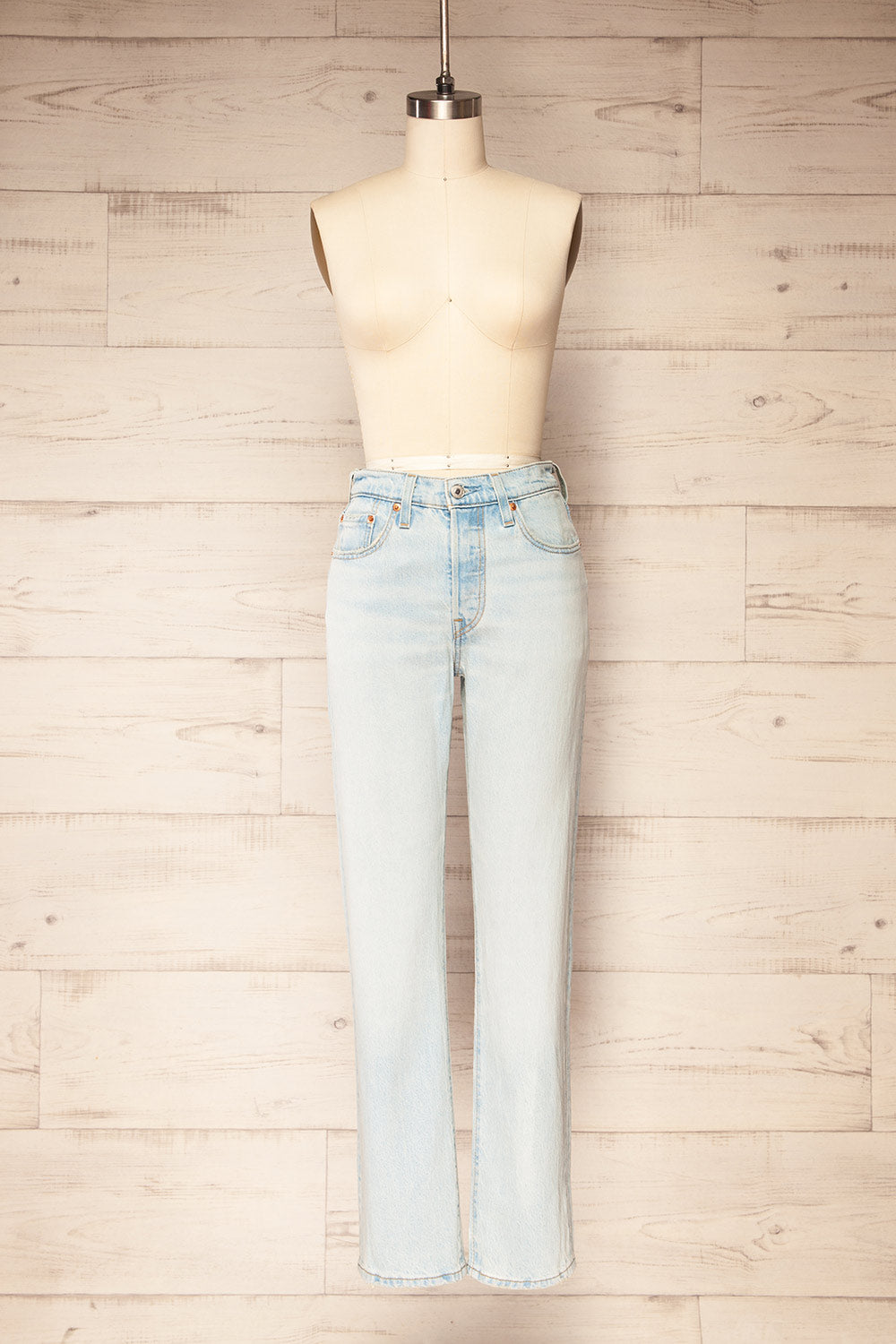 Genoa High Rise Straight Leg Jeans | La petite garçonne front view