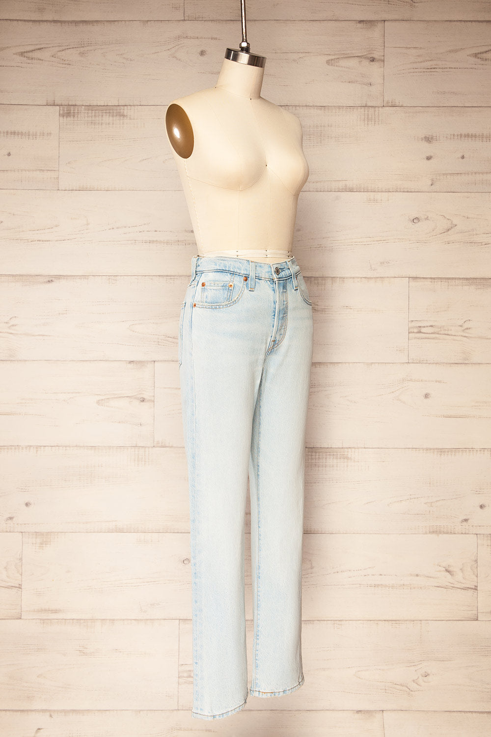 Genoa High Rise Straight Leg Jeans | La petite garçonne side view