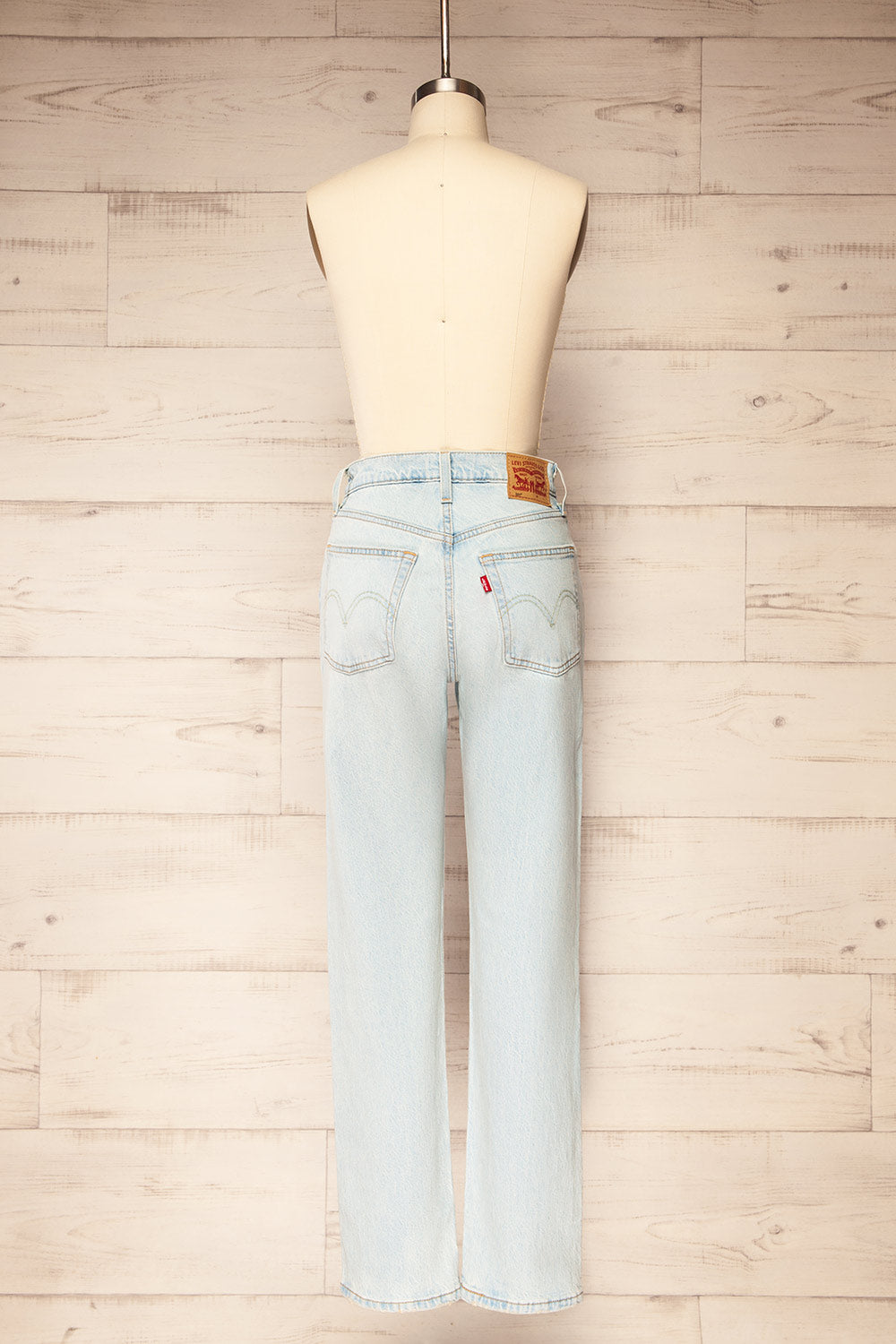Genoa High Rise Straight Leg Jeans | La petite garçonne back view