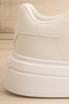 Gernade White Lace-Up Sneakers | La petite garçonne side back close-up