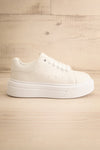Gernade White Lace-Up Sneakers | La petite garçonne side view