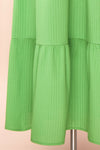 Gilli Green Waffle Weave Midi Babydoll Dress | Boutique 1861 bottom