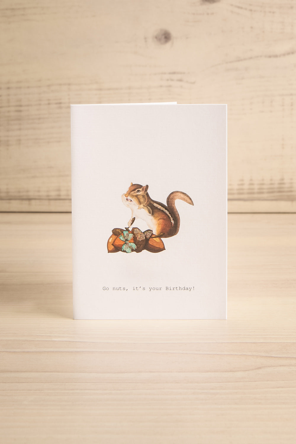 Go Nuts Small Greeting Card | Maison garçonne