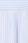 Gotham Blue Striped Cropped Shirt w/ Pockets | La petite garçonne  fabric
