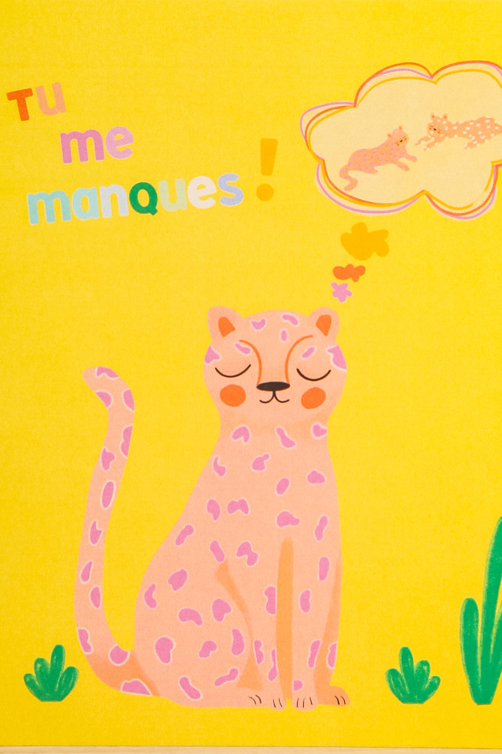 Guepard Reveur Card | Maison garçonne close-up