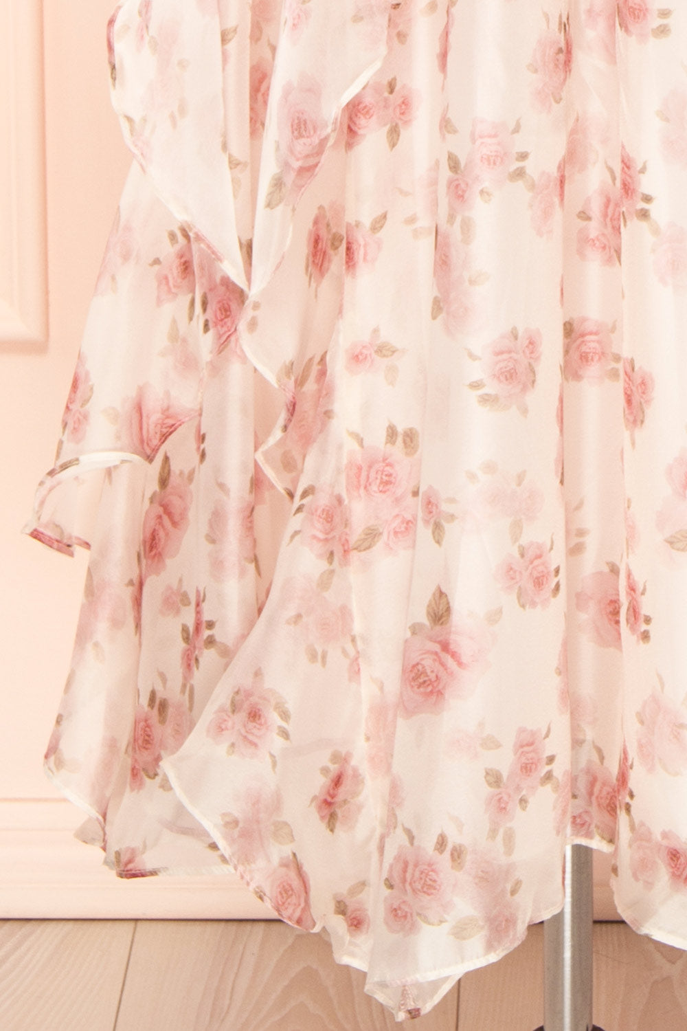 Guerissa Long Floral Dress w/ Ruffles | Boutique 1861 bottom