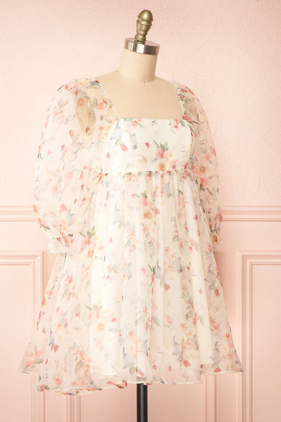 Guila Floral Babydoll Dress | Boutique 1861 side view