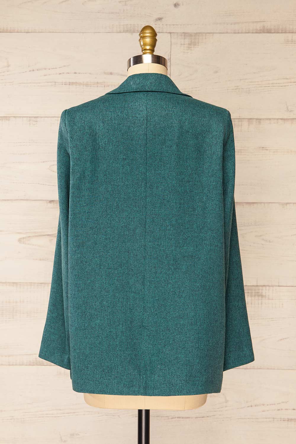 Gulfport Teal Oversized Blazer | La petite garçonne back view