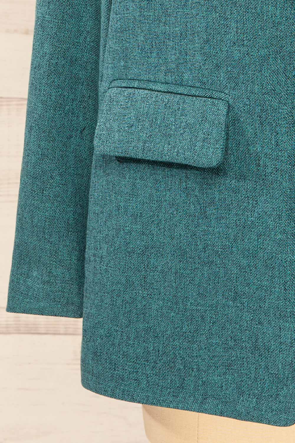 Gulfport Teal Oversized Blazer | La petite garçonne bottom