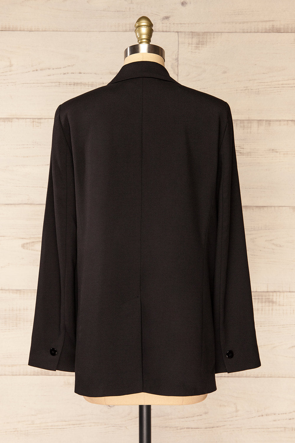 Gurzow Black Oversized Long Blazer | La petite garçonne  back view