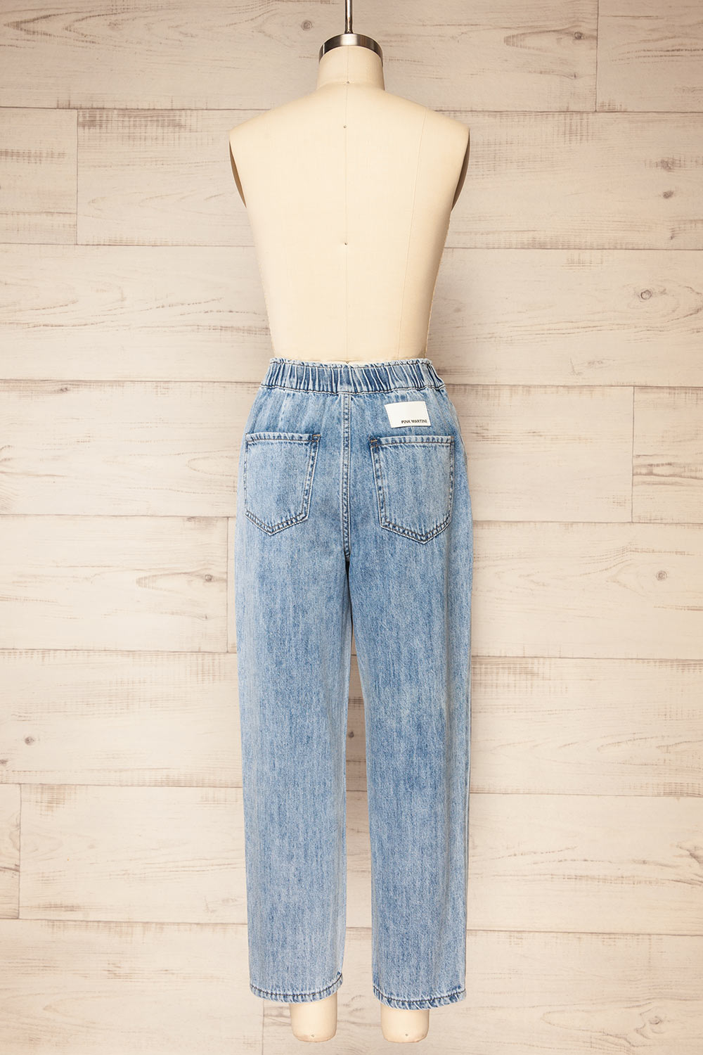 Gutierrez Cropped Denim Pants | La petite garçonne back view