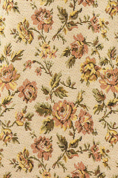 Gysa Short Floral Dress w/ Laced Back | Boutique 1861  fabric