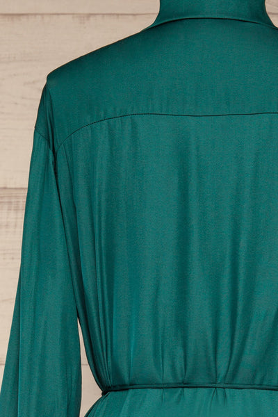 Haguenau Green Shirt Dress Style Romper | La petite garçonne back