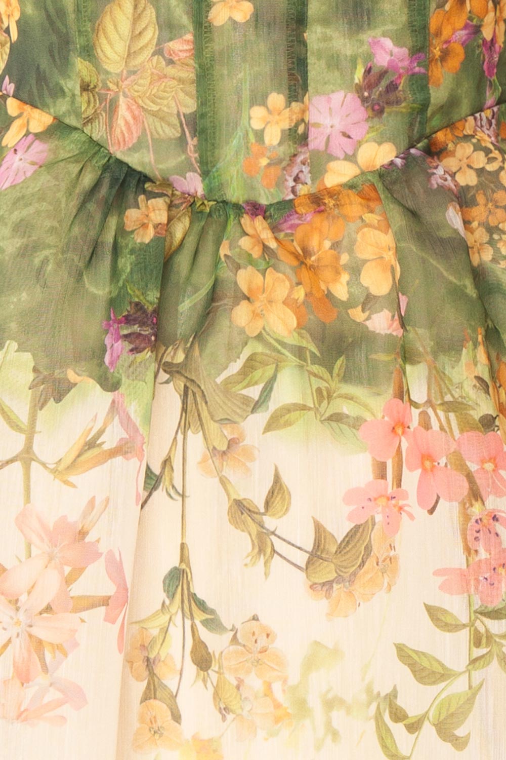 Hailsey Short Floral Dress with Scoop Neckline | Boutique 1861 fabric 