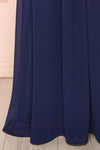 Haley Night Navy Gown with Plunging Neckline | Boutique 1861 bottom
