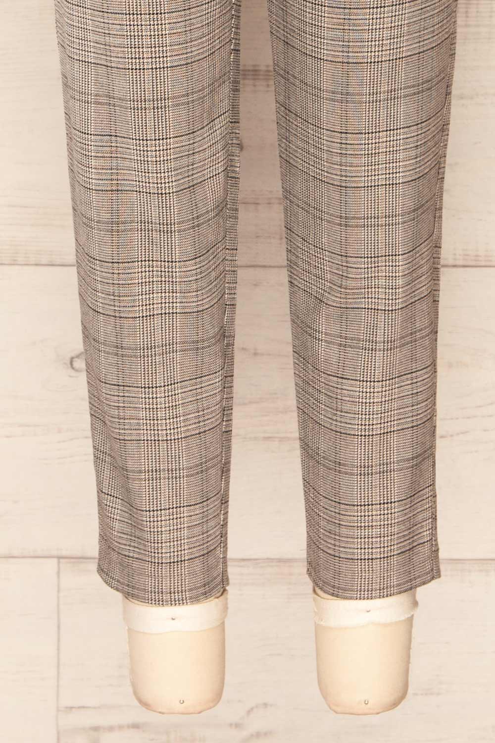 Hamilton Grey High-Waist Plaid Drawstring Pants | La petite garçonne bottom