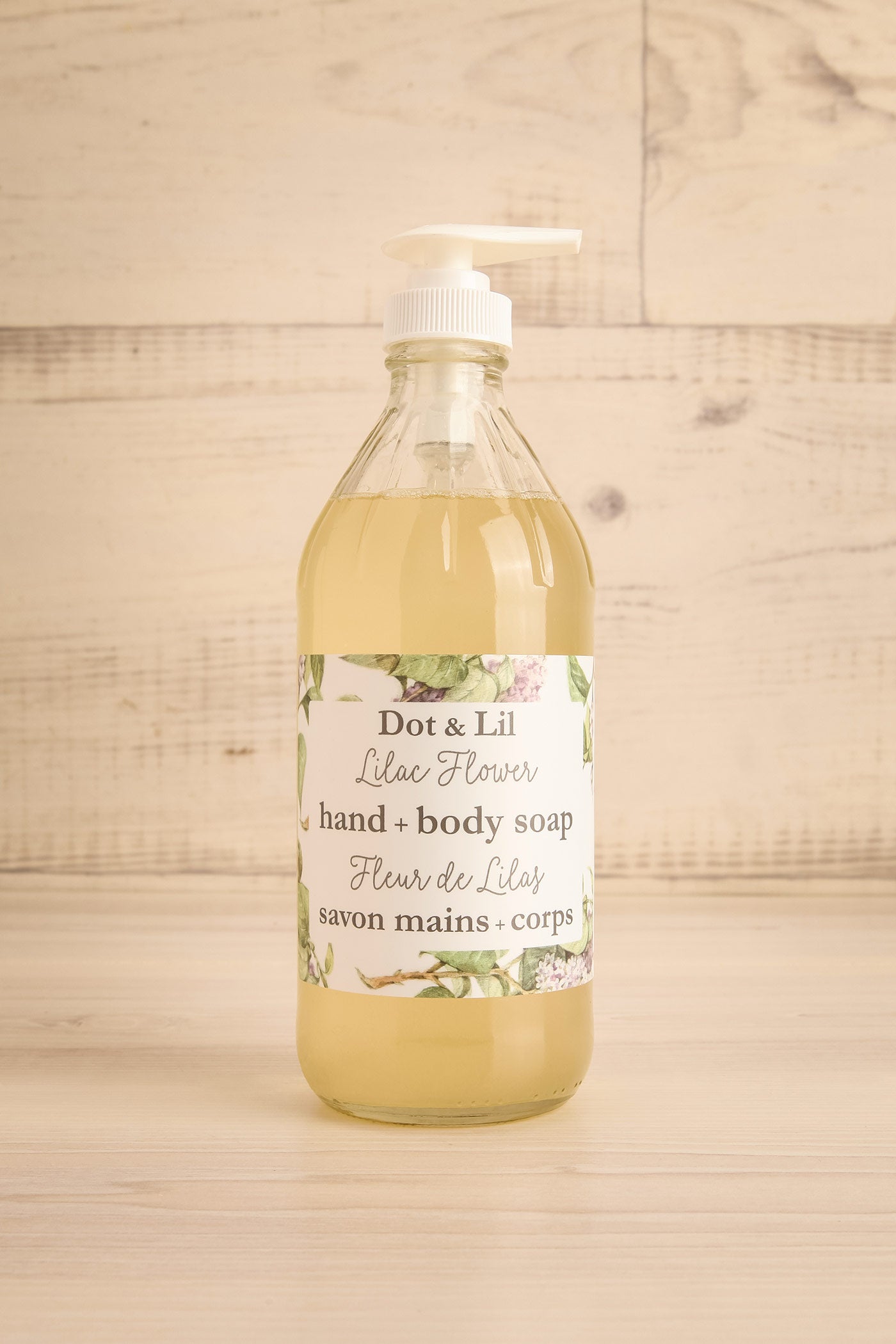 Lilac Flower Liquid Hand + Body Soap | Maison garçonne bottle