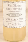 Rice Flower Liquid Hand + Body Soap | Maison garçonne close-up