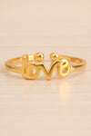 Harribey Gold Adjustable Love Ring | La petite garçonne close-up