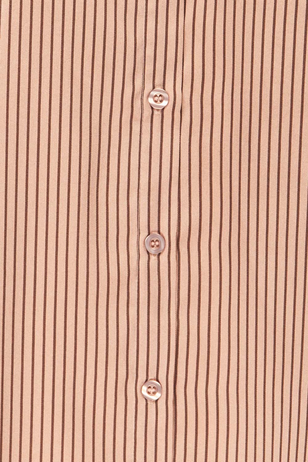 Hazro Silky Taupe Striped Shirt | La petite garçonne fabric 