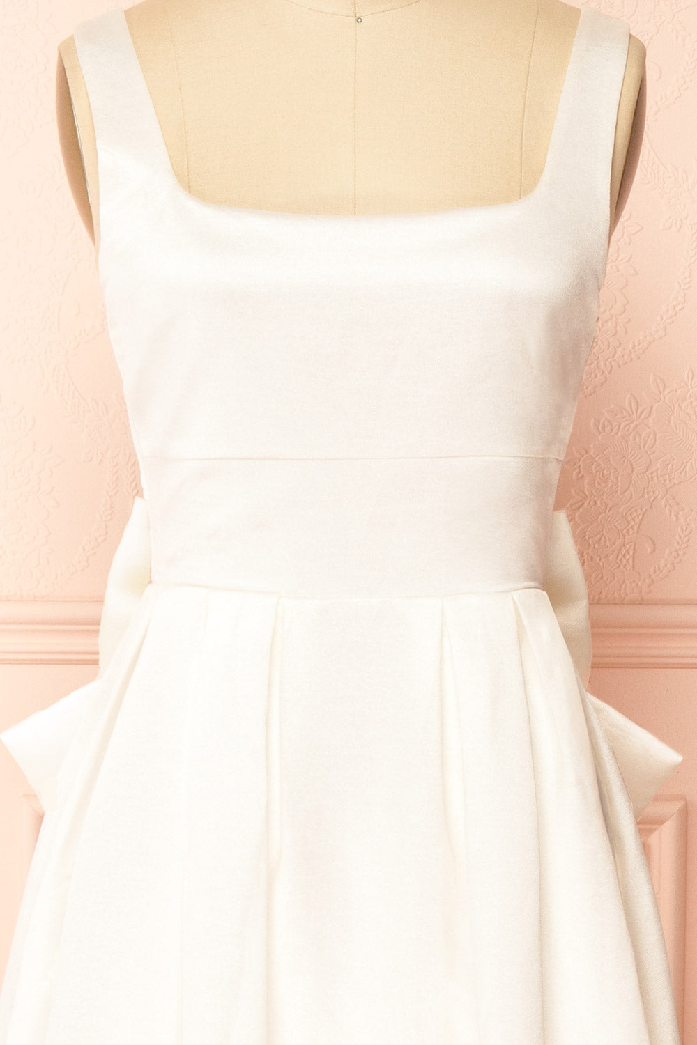 Hestiane Ivory Maxi A-Line Dress | front view