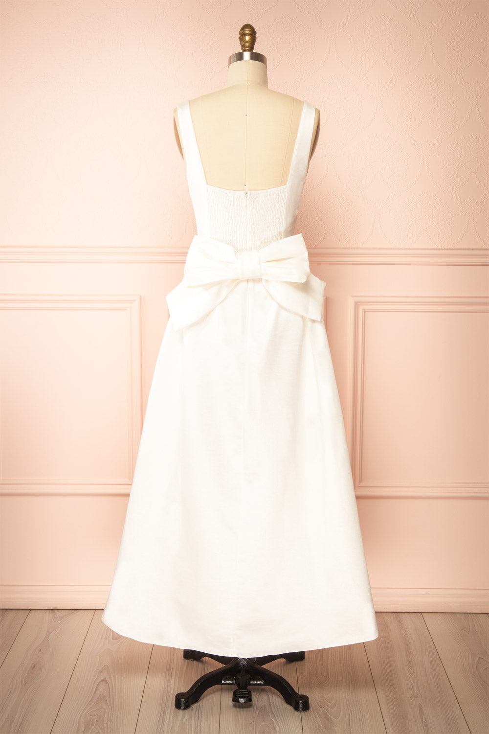 Hestiane Ivory Maxi A-Line Dress | back