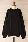 Heswall Black Oversized Sweater | La petite garçonne front view