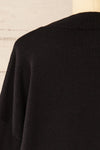 Heswall Black Oversized Sweater | La petite garçonne back close-up
