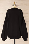 Heswall Black Oversized Sweater | La petite garçonne back view