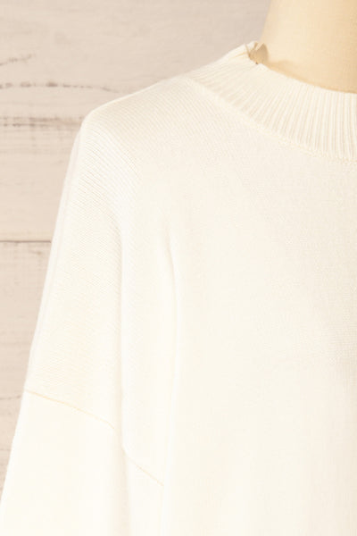 Heswall Ivory Oversized Sweater | La petite garçonne side view