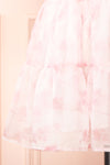 Hevenleigh Pink Short Tiered Dress w/ Ruffles | Boutique 1861 bottom