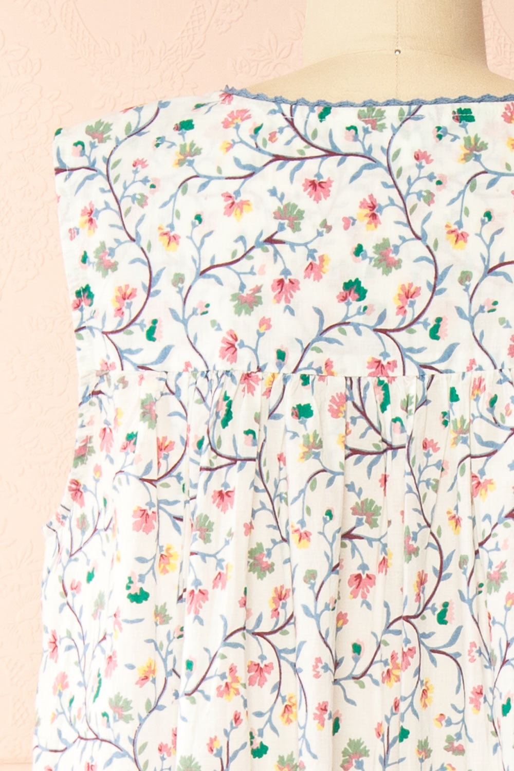 Holland Floral Maxi Nightgown with Crochet Details by April Cornell | Boutique 1861 back