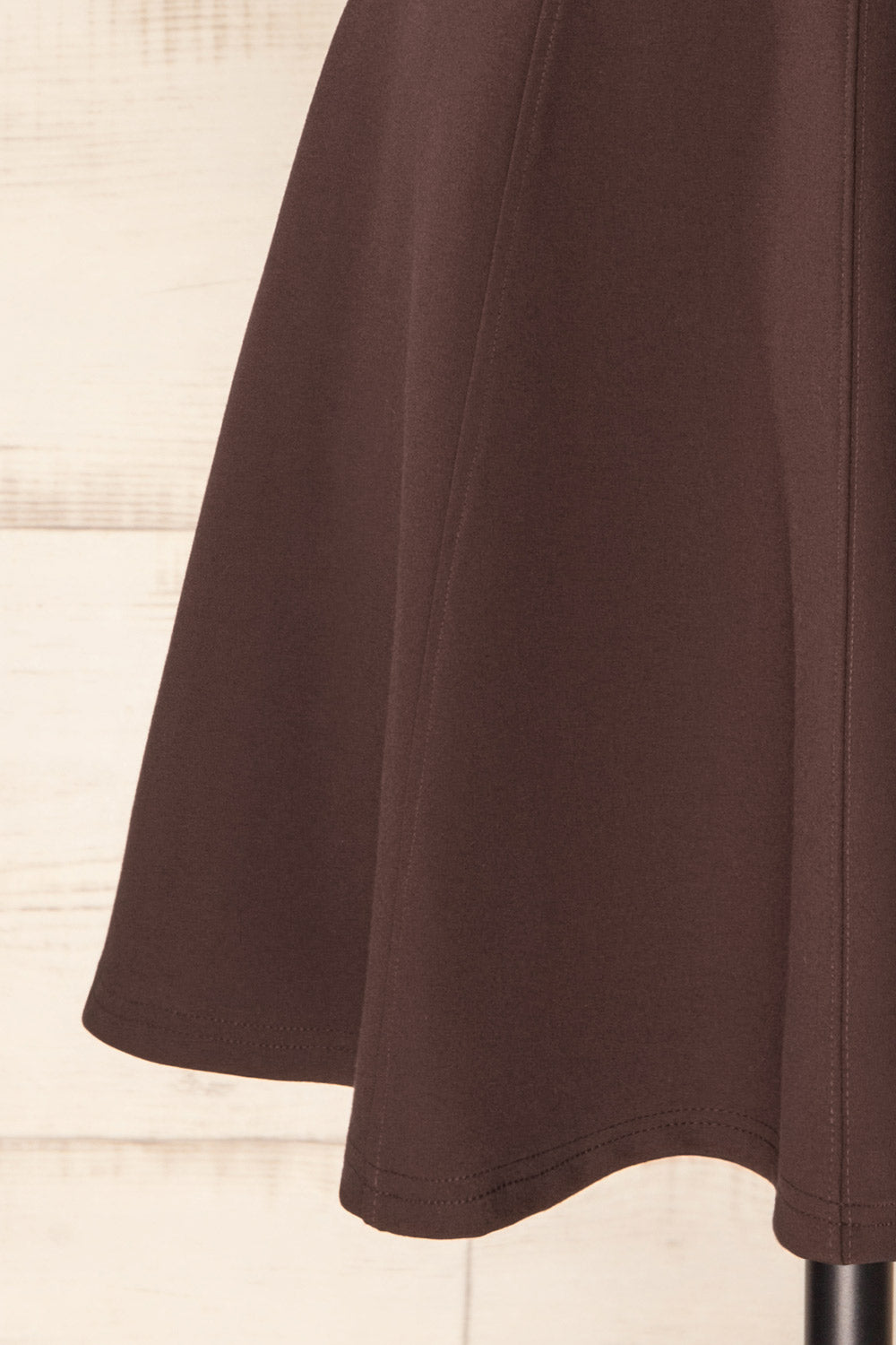 Holon Brown Short A-Line Dress | La petite garçonne bottom 