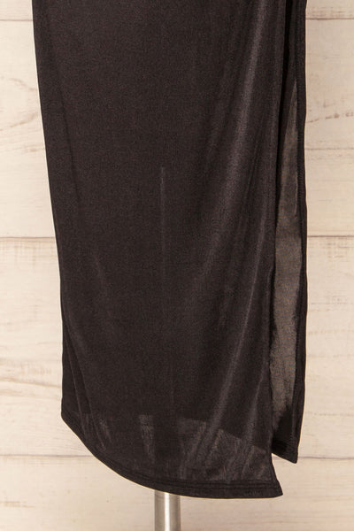 Honfleur Black Sleeveless Midi Dress | La petite garçonne bottom