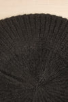 Huaraz Black Knit Beret | La petite garçonne flat close-up