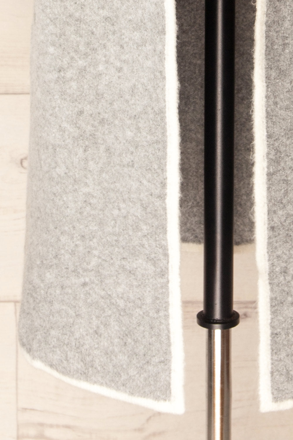 Hull Grey Knitted Jacket with Contrasting Border | La petite garçonne bottom