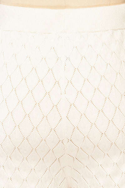 Hunter Ivory Pants w/ Diamond Pattern | La petite garçonne fabric
