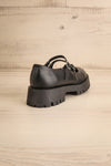 Hutch Black Faux-Leather Mary-Jane Platform Shoes | La petite garçonne back view