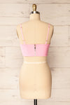 Hyeres Pink Cropped Corset Top w/ Back Zipper | La petite garçonne back view