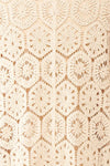 Hyvernat Beige Crochet Kimono | Boutique 1861  fabric