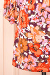 Idalai Floral Long Sleeve Off-Shoulder Short Dress | Boutique 1861 bottom
