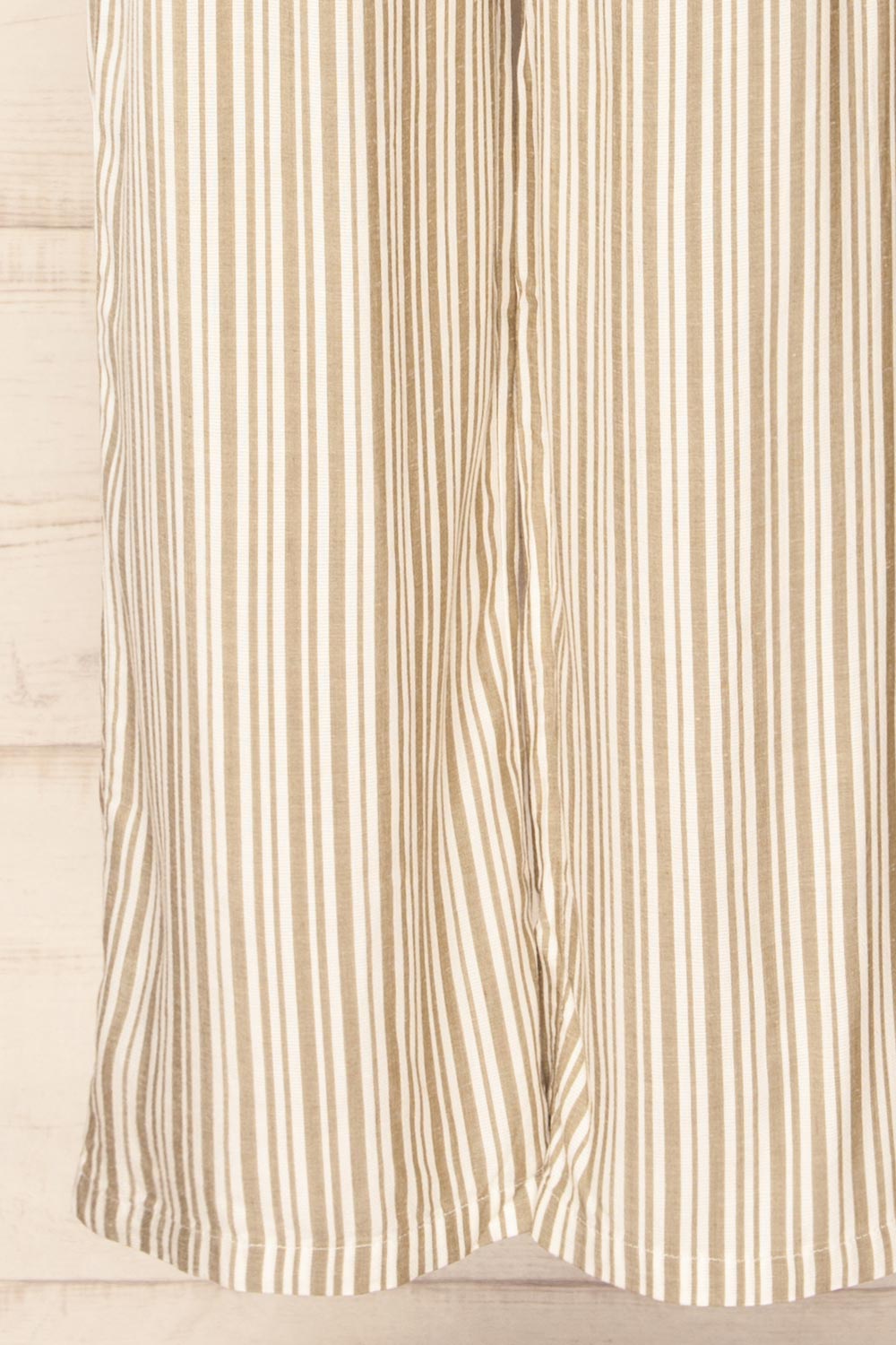 Ilsan Sage & White Striped Pants | La petite garçonne bottom