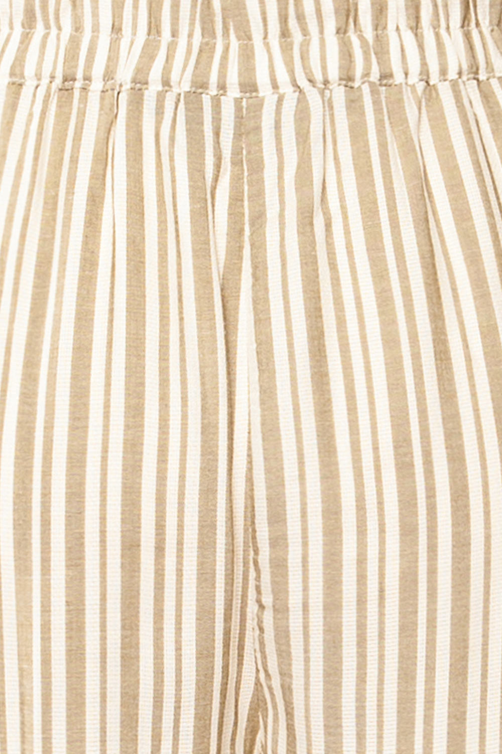 Ilsan Sage & White Striped Pants | La petite garçonne fabric 