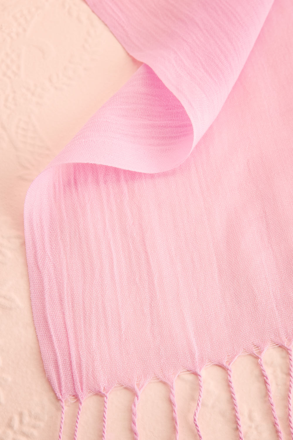Ilyra Pink Shawl with Fringe | Boutique 1861 fabric